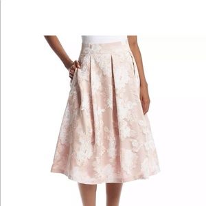 Eliza J Floral Midi skirt